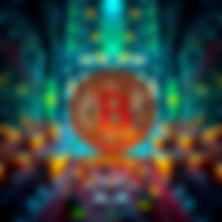 Bitcoin under Quantum Threat A visual representation of Bitcoin with a quantum computer in the background, symbolizing the challenges of quantum cryptography.