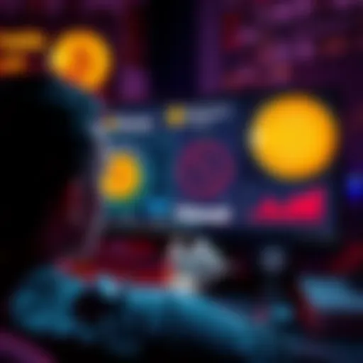 A person looking at a computer screen with Bitcoin and Bitcoin Cash logos, contemplating recovery options for lost BTC.