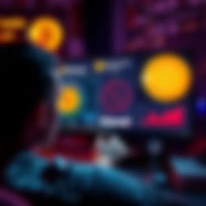 A person looking at a computer screen with Bitcoin and Bitcoin Cash logos, contemplating recovery options for lost BTC.