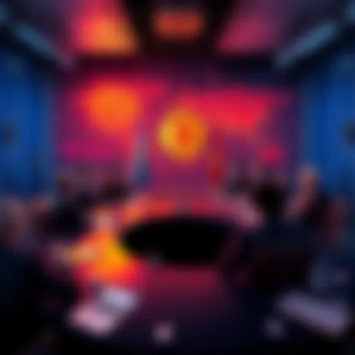 A meeting with government officials and finance experts discussing potential Bitcoin regulations.