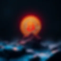 A visual representation of Bitcoin as a symbol of triumph, featuring a Bitcoin logo rising against a backdrop of skeptics' quotes on social media, reflecting its role in challenging criticism.