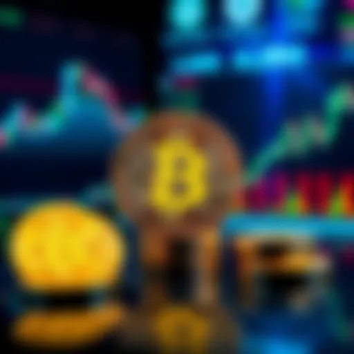 A graphic showing Bitcoin symbols transitioning from being laughed at to being admired, with charts in the background indicating growth.