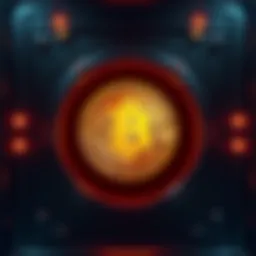 A secure digital vault displaying Bitcoin symbols, representing safe storage options.