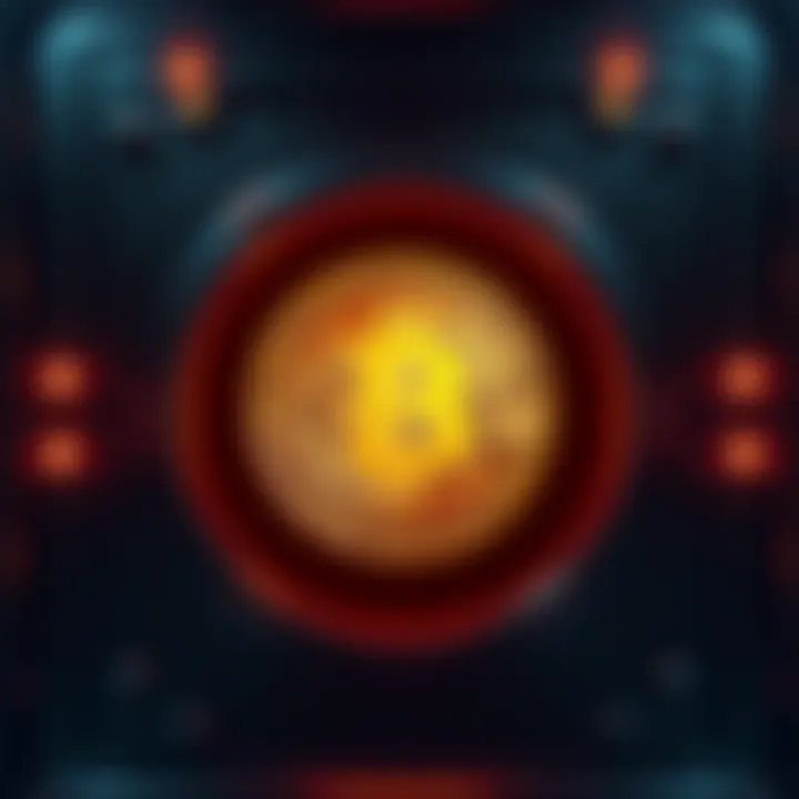 A secure digital vault displaying Bitcoin symbols, representing safe storage options.