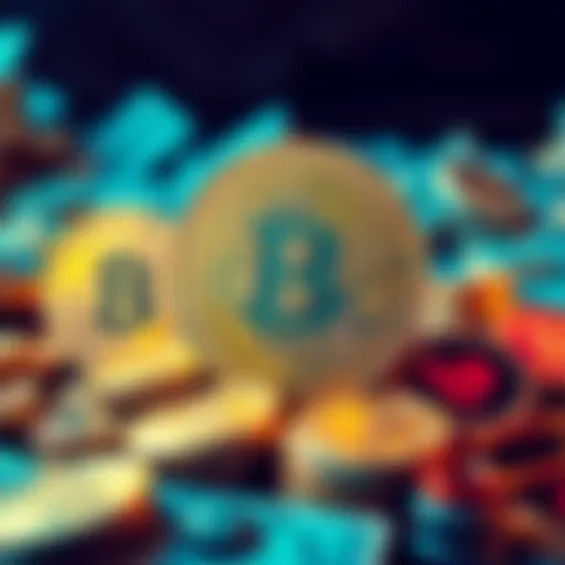 A visual of Bitcoin coins being sold for cash, representing a large transaction of 1,690 coins worth nearly $109 million.