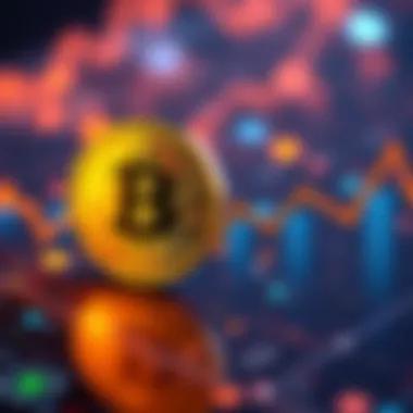 Bitcoin and Satoshi Future A graph showing the relationship between Bitcoin and Satoshi with a dollar symbol indicating future value changes.