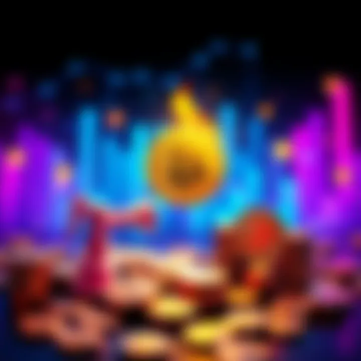 A creative illustration representing diverse Bitcoin savings strategies with graphs and coins.