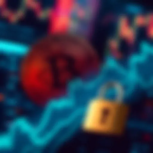 A visual representation of Bitcoin with a secure lock symbol, illustrating its safety compared to traditional brokerage systems