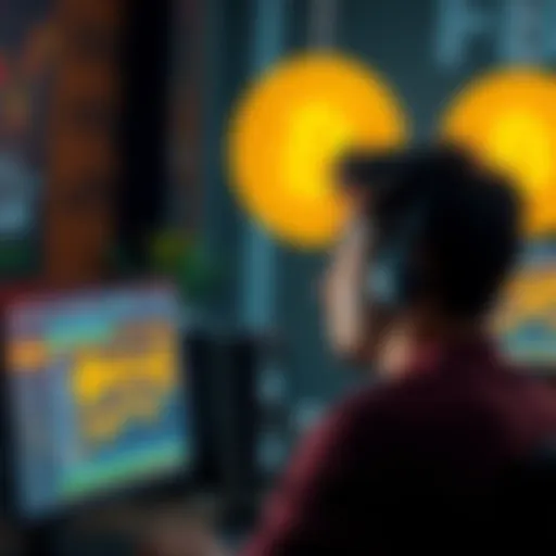 A worried person looking at a computer screen displaying Bitcoin security issues and discussions about the COLDCARD incident.
