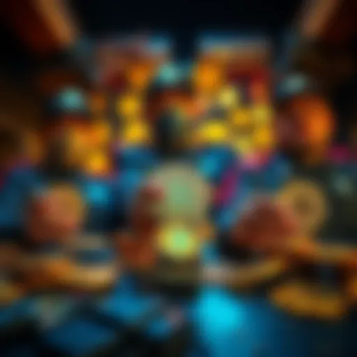 Federal agents displaying confiscated bitcoin in a large haul