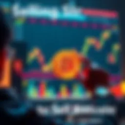 A person analyzing Bitcoin market charts and considering when to sell their investment.