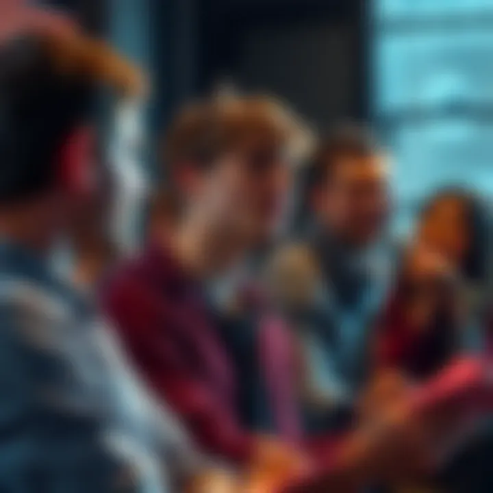 A student nervously presents on Bitcoin's scarcity while classmates and a professor react with laughter.