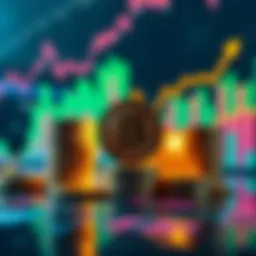 A visual representation of Bitcoin stacks with upward trending charts, indicating investment strategies based on 4-year cycles.