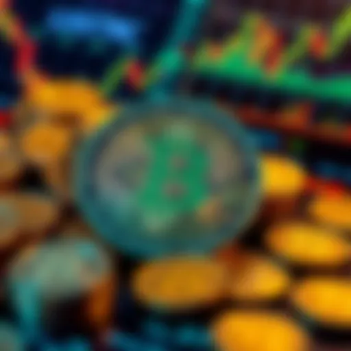 A visual representation of Bitcoin being used as collateral for loans to invest in STRC stocks, showcasing coins and stock charts