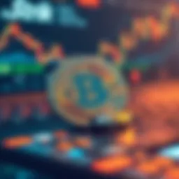 A digital representation of Bitcoin with a Strike logo, showing a secure exchange environment.