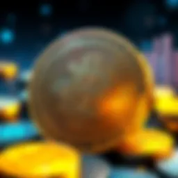 An illustration showing the Bitcoin logo with a cap symbol, highlighting the fixed supply of 21 million coins. The background includes digital currency elements.