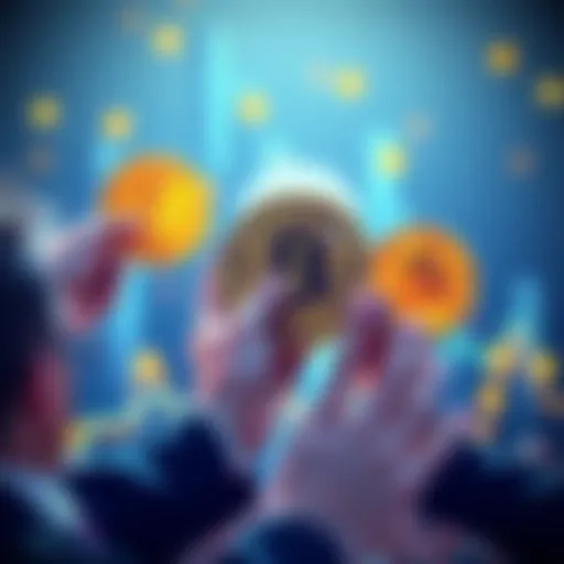 Illustration showing major investors holding Bitcoin, signifying their control over the cryptocurrency market