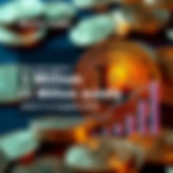 A visual representation of Bitcoin coins with text highlighting the 21 million supply limit, alongside a graph showing discrepancies in supply data.