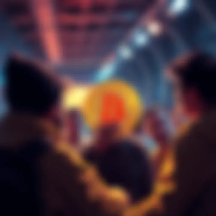 A group of Bitcoin supporters talking and expressing concerns about the cryptocurrency's future