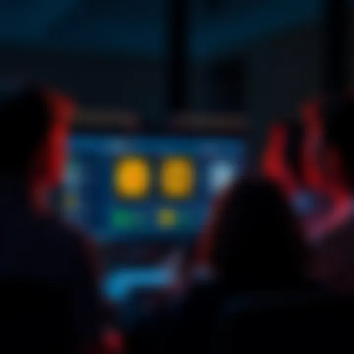 Trustworthy Bitcoin Swap Platforms A group of people looking at a computer screen displaying various cryptocurrency exchange platforms with Bitcoin symbols