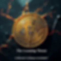 A Bitcoin symbol showing cracks, symbolizing potential collapse amidst economic challenges.