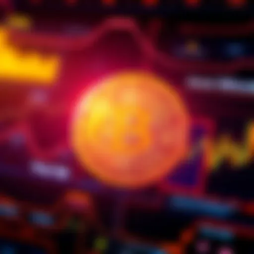 A glowing Bitcoin symbol on a digital background, representing its resilience in finance amidst challenges.