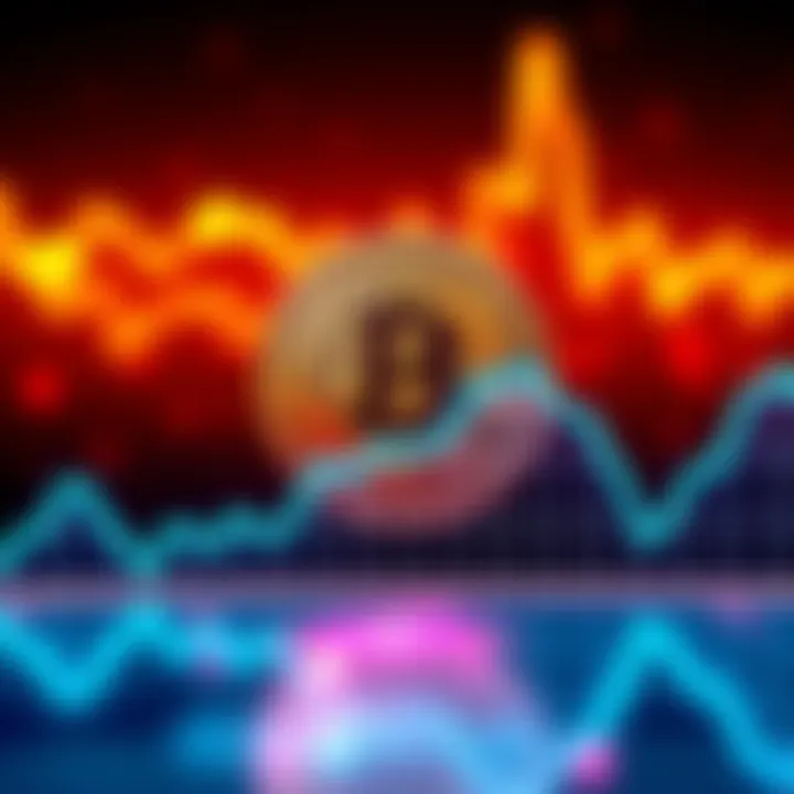 A Bitcoin symbol surrounded by a steady upward graph, representing reliability amid market chaos.