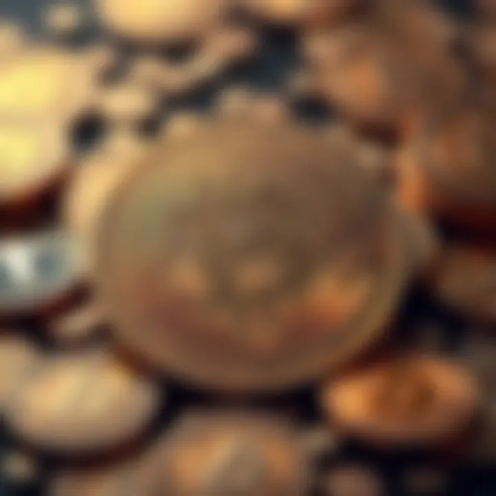 A visual representation of Bitcoin coins surrounded by a tax symbol, highlighting Germany's new tax rule for crypto sales after a year.