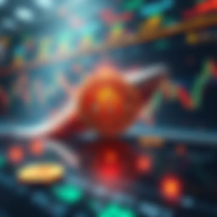 Real-time Bitcoin trading activity with charts showing liquidations and whale trades in a digital format