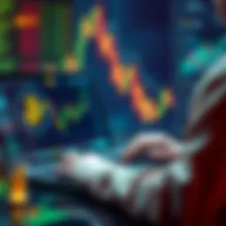 Bitcoin trading strategies A person analyzing Bitcoin trends on a laptop with charts and graphs