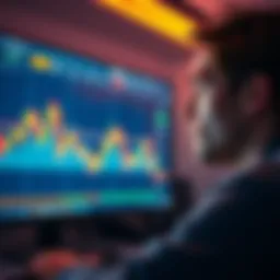 A person looking at a Bitcoin chart on a computer screen, contemplating their past selling decisions, with a thoughtful expression.
