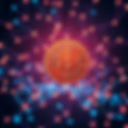 A digital illustration showing a Bitcoin symbol surrounded by a network of connected nodes, representing anonymous transactions.