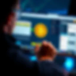 A person analyzing Bitcoin transfer options on a computer screen with a Ledger wallet and alternative wallet apps displayed.