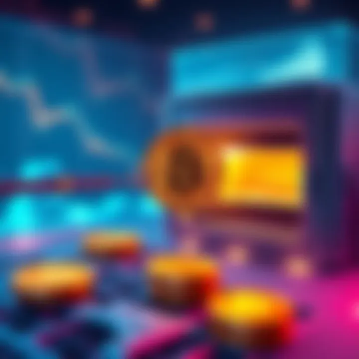 A conceptual illustration depicting the secure transfer of Bitcoin from a digital platform to cold storage, highlighting efficiency and security in cryptocurrency management.