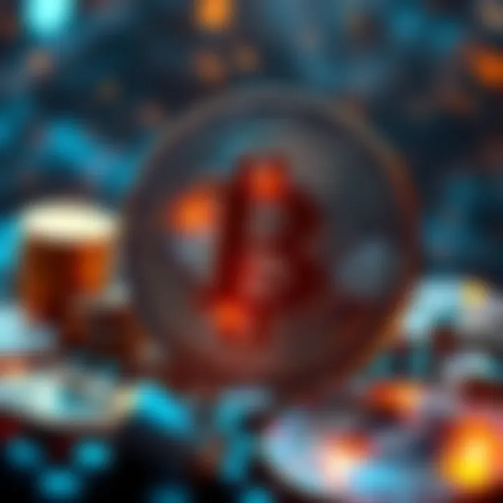 A visual representation of Bitcoin symbolizing its impact on finance and society, with elements showing inflation and unbanked communities.