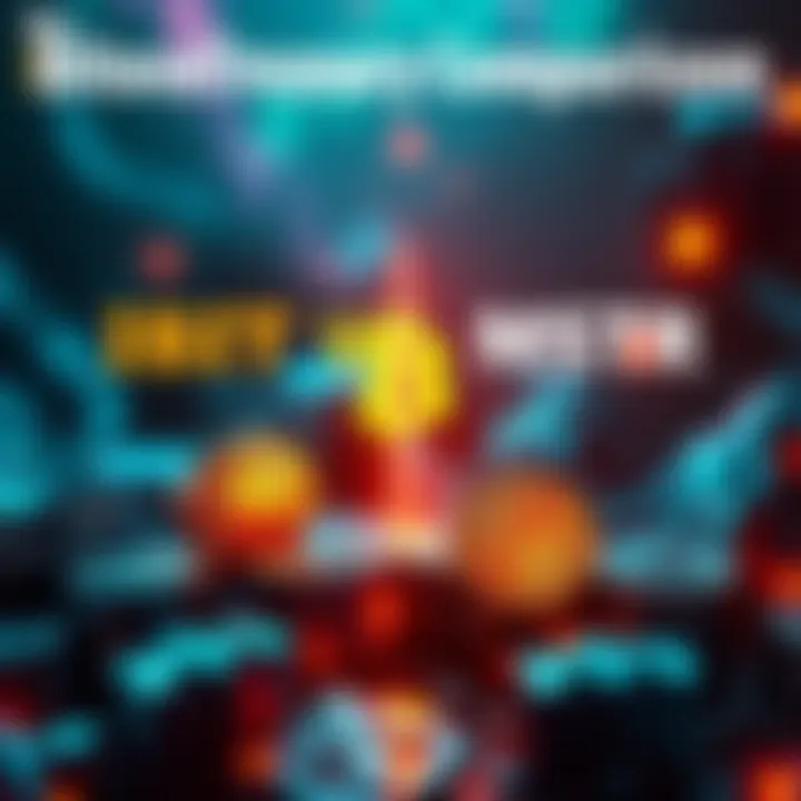 A visual comparison of IBIT and MSTR strategies in the Bitcoin market, illustrating financial challenges and potential impacts on investors.