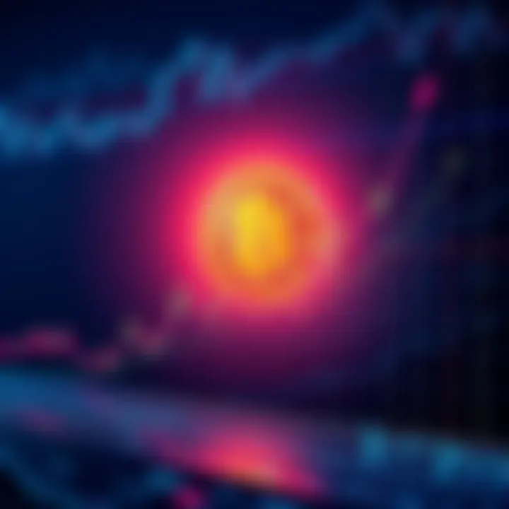 Graph showing Bitcoin price trends with upward movement near resistance levels.