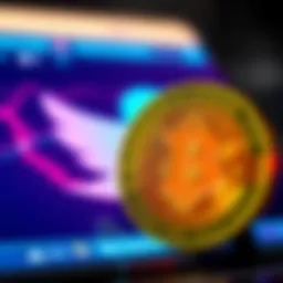 Bitcoin and Twitter logos with warning sign A Bitcoin logo alongside the Twitter logo, displayed with a warning sign indicating risks in crypto trading during an outage.