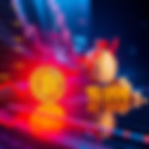 Graph showing Bitcoin price falling below 100,000 mark with a red downward trend line