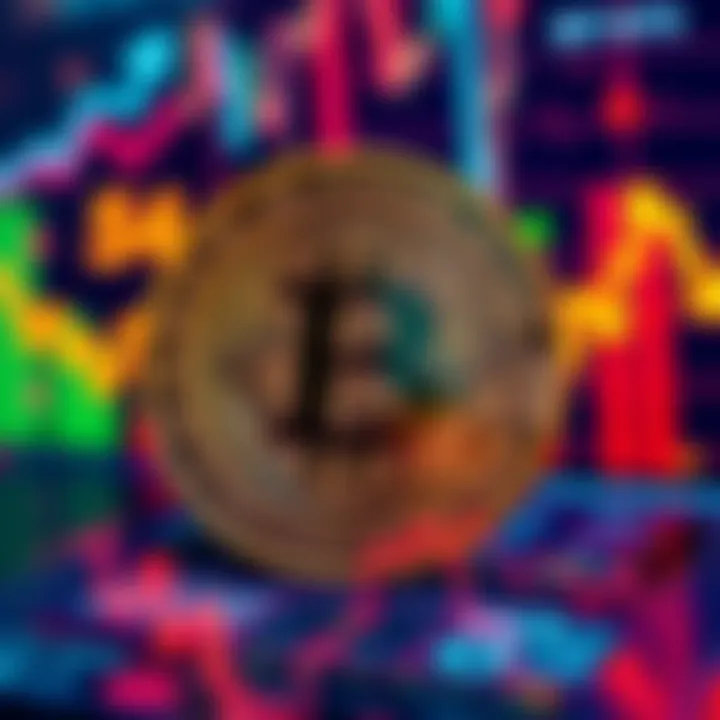 Bitcoin price falling to $94K with digital currency symbols and exchange graphics in the background.