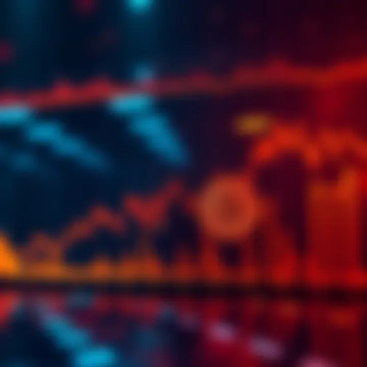 Graph showing a steep decline in Bitcoin value and corresponding debt risk indicators