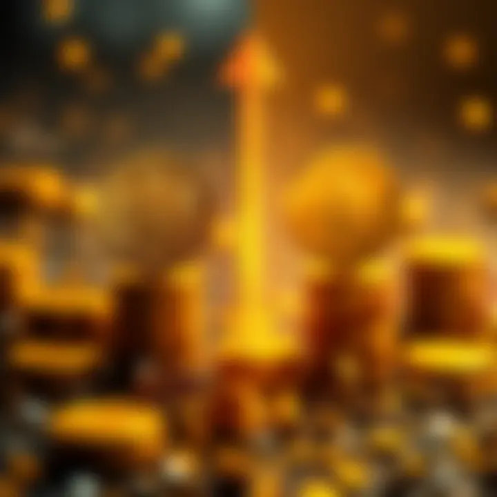 A split image showing Bitcoin symbols with a downward arrow on one side and an upward arrow reaching a million on the other side, representing its potential to drop to zero or rise significantly.