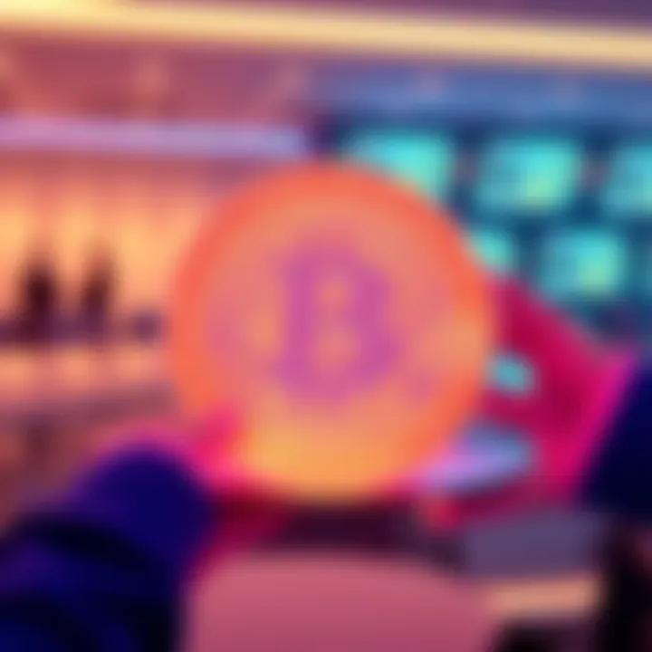 A reflective art piece displaying the Bitcoin white paper on a mirror, inviting viewers to see themselves in the blockchain narrative.