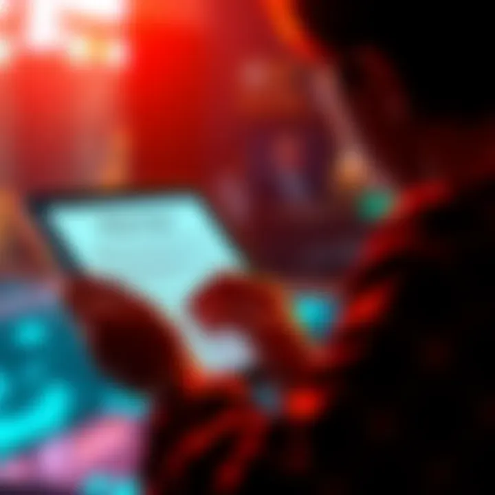 A person reading the Bitcoin White Paper on a digital tablet, reflecting on its significance in finance and technology.