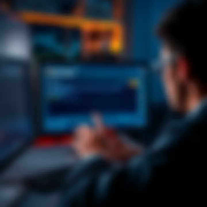 Bitcoin Withdrawal Delay A frustrated person looking at their computer screen showing a stalled Bitcoin withdrawal status with an empty support response area.