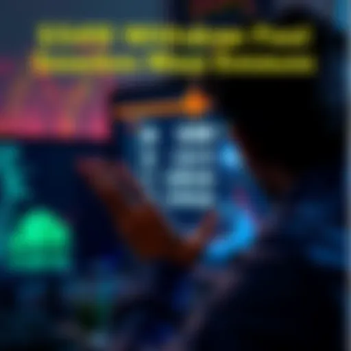 A frustrated person looking at a computer screen displaying Bitcoin withdrawal fees, symbolizing dissatisfaction with rising costs.