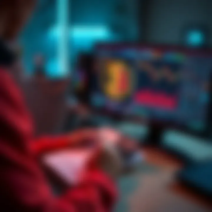 A person at a computer reviewing their Bitcoin profits with a notepad and calculator, contemplating cashing out to a bank.