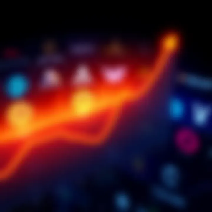 A graph showing rising interest in Bitcoin yields with institutional logos in the background
