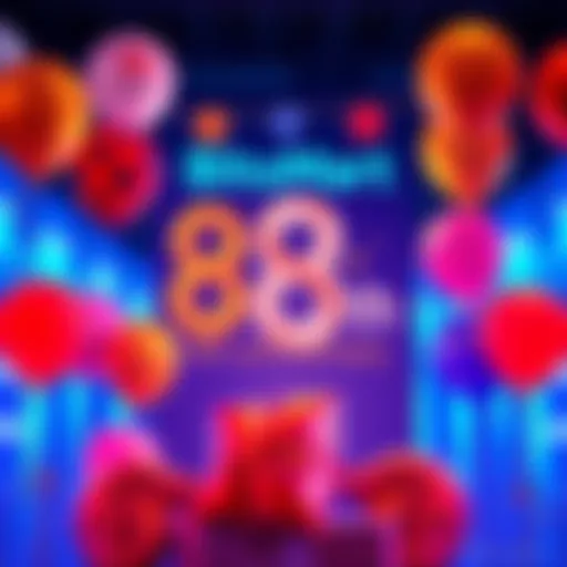 Graphic celebrating BitMart's 8th anniversary with balloons and a prize pool announcement