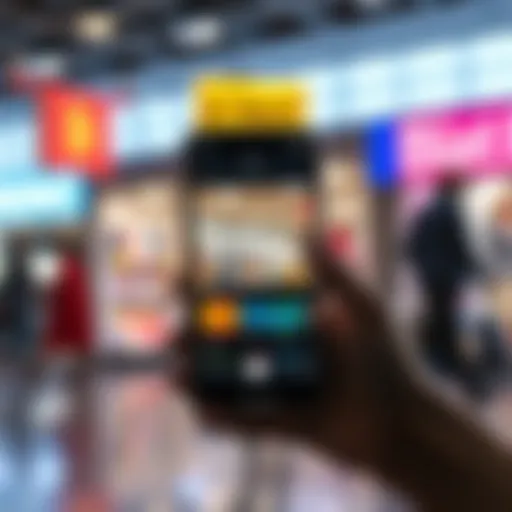 A smartphone displaying the BitMart App home screen with the shopping mall interface open